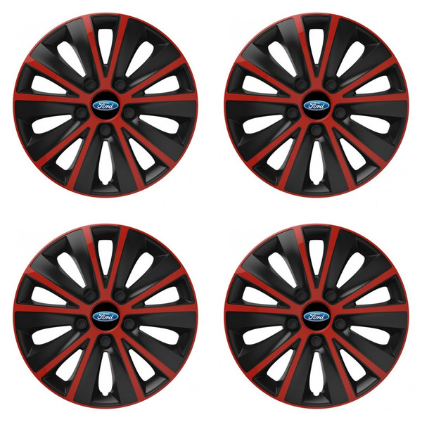 puklice pre  Ford 15 RAPIDE red and black