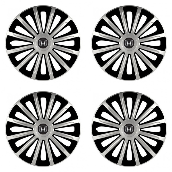 puklice pre  Honda 15 TREND silver and black