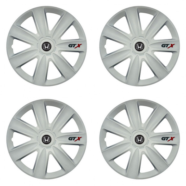 puklice pre  Honda 14 GTX carbon white