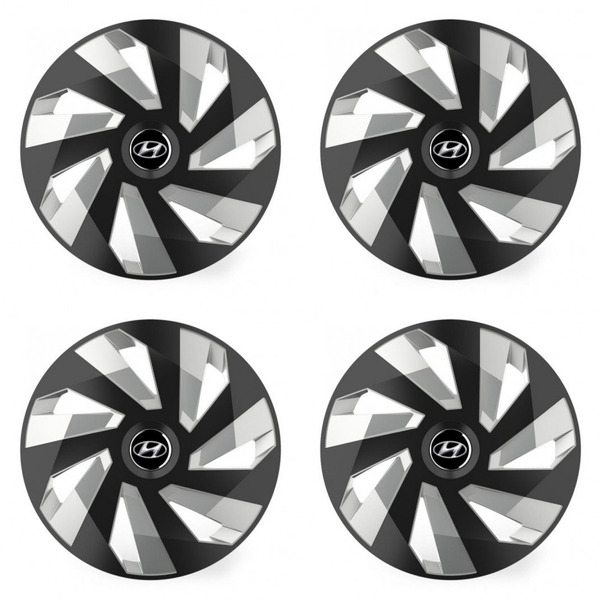 puklice pre Hyundai 14 Vector RC black and silver