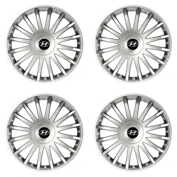 puklice pre Hyundai 15 CRYSTAL silver