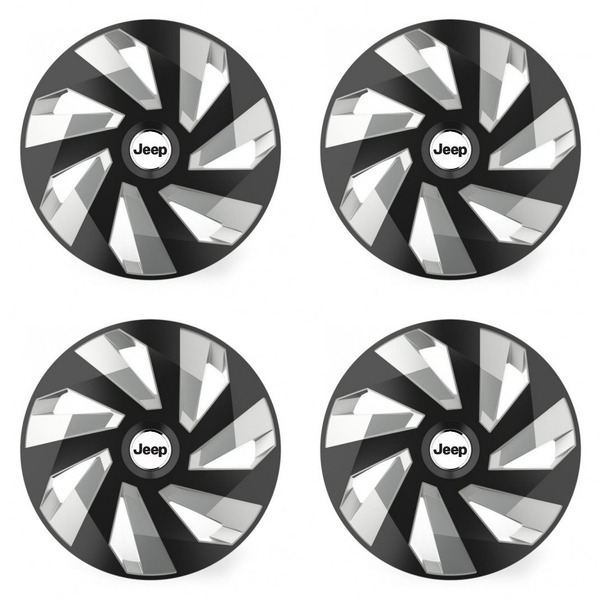 puklice pre  Jeep 14 Vector RC black and silver