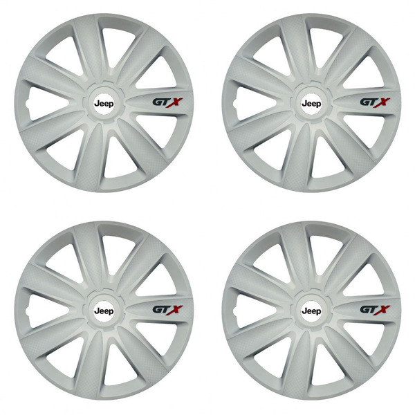 puklice pre  Jeep 17 GTX carbon white