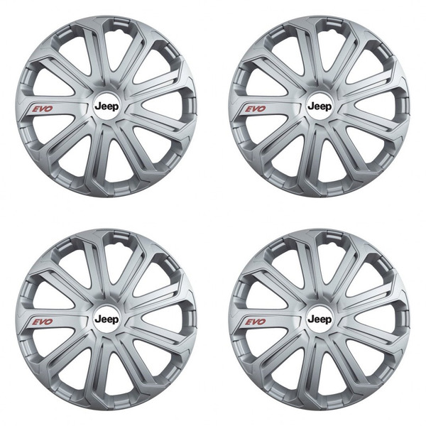 puklice pre  Jeep 16 Evo silver