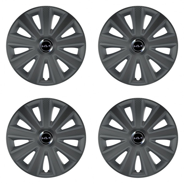 puklice pre  Kia (nové logo) 14 Aviator carbon RC grafite