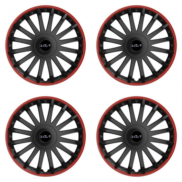 puklice pre  Kia (nové logo) 15 CRYSTAL RO black