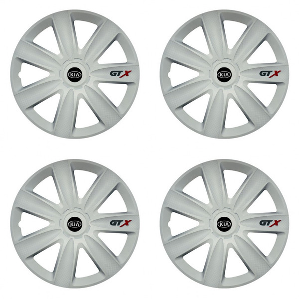 puklice pre  Kia (staršie logo) 17 GTX carbon white