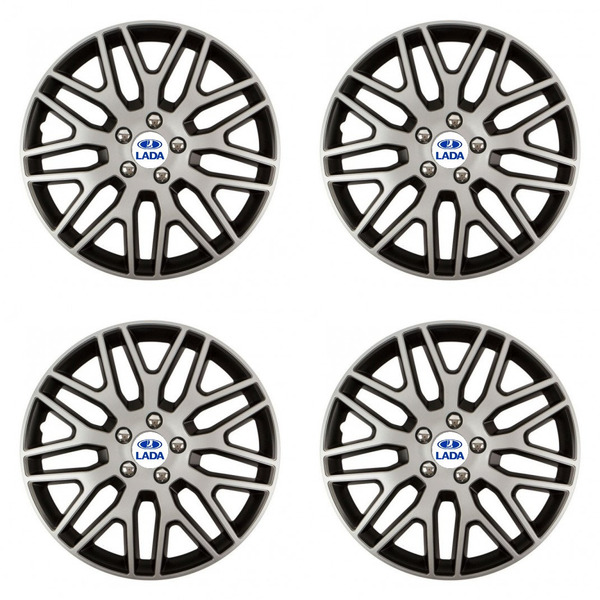 puklice pre Lada 16 Dakar NC silver and black