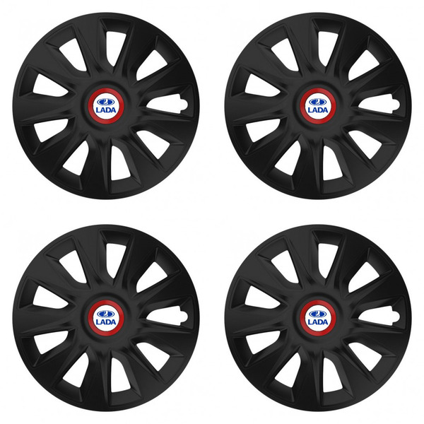 puklice pre Lada 17 STRATOS RR black