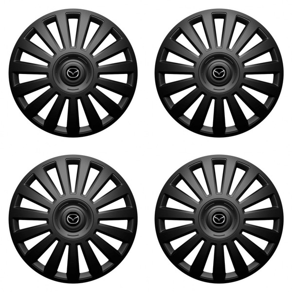 puklice pre Mazda 16 Luxury black