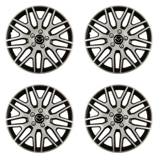 puklice pre  Mazda 16 Dakar NC silver and black