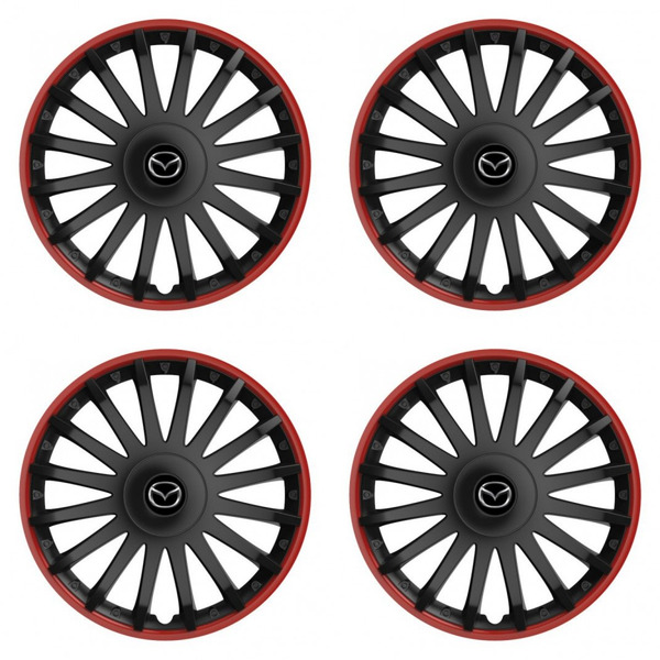 puklice pre  Mazda 15 CRYSTAL RO black