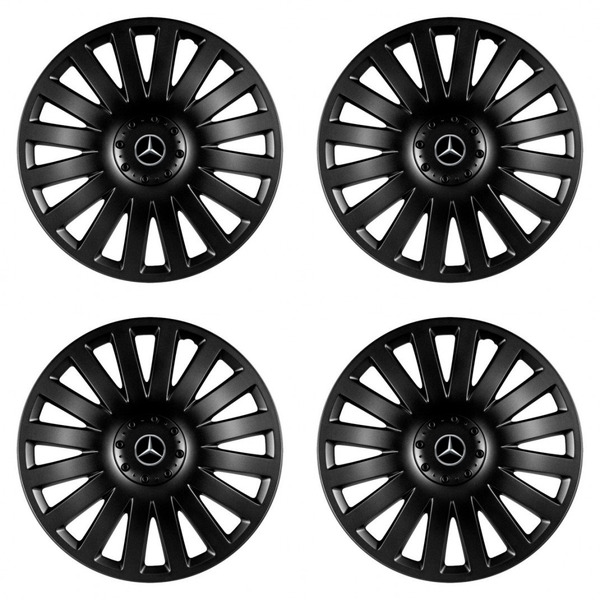 puklice pre Mercedes 14 Smart black