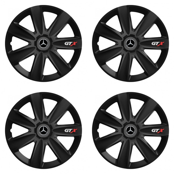 puklice pre Mercedes 15 GTX CARBON black