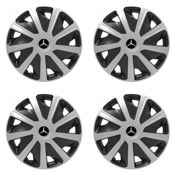 puklice pre Mercedes pre dodávky 16 Craft silver and black