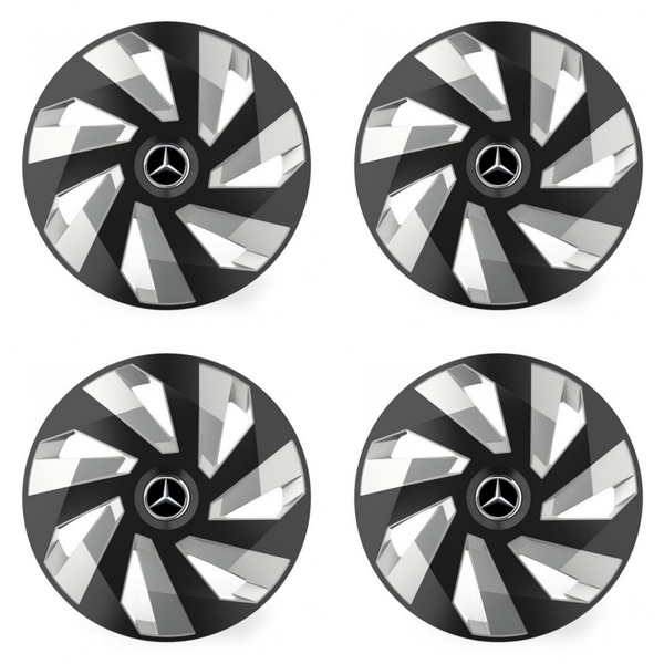 puklice pre Mercedes 14 Vector RC black and silver