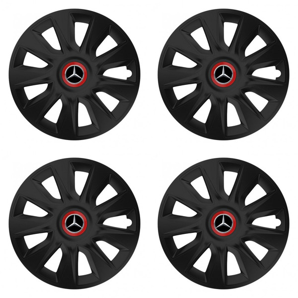 puklice pre Mercedes 17 STRATOS RR black