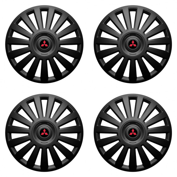 puklice pre  Mitsubishi (červené) 15 Luxury black