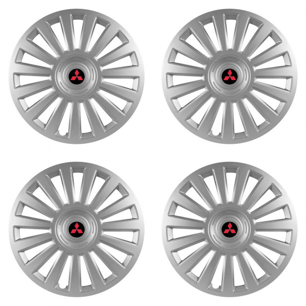 puklice pre Mitsubishi (červené) 14 Luxury