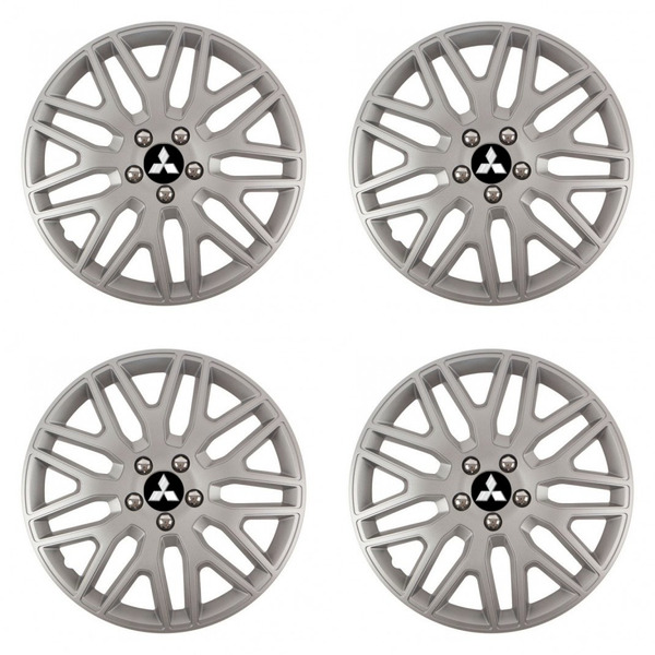 puklice pre Mitsubishi (strieborné) 16 DAKAR