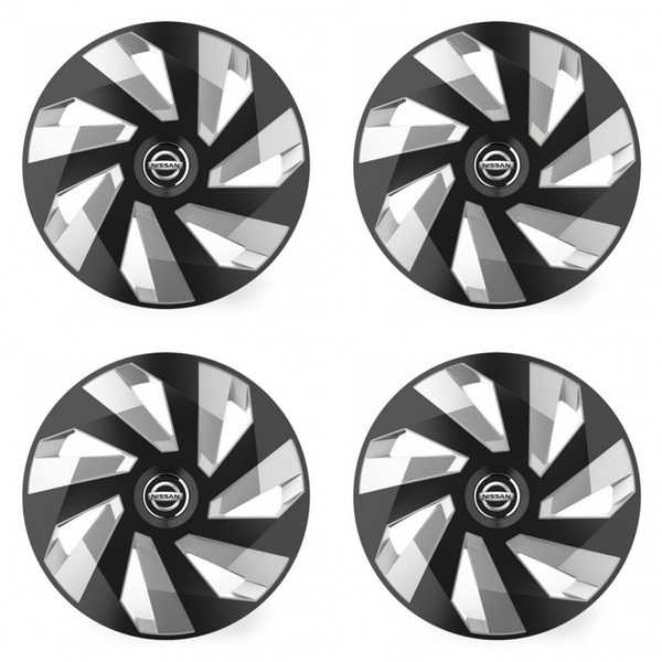 puklice pre  Nissan 16 Vector RC black and silver