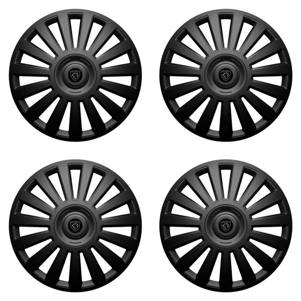 puklice pre Peugeot (nové logo) 15 Luxury black