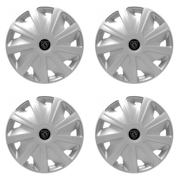 puklice pre  Peugeot (nové logo) pre dodávky 15 Craft silver