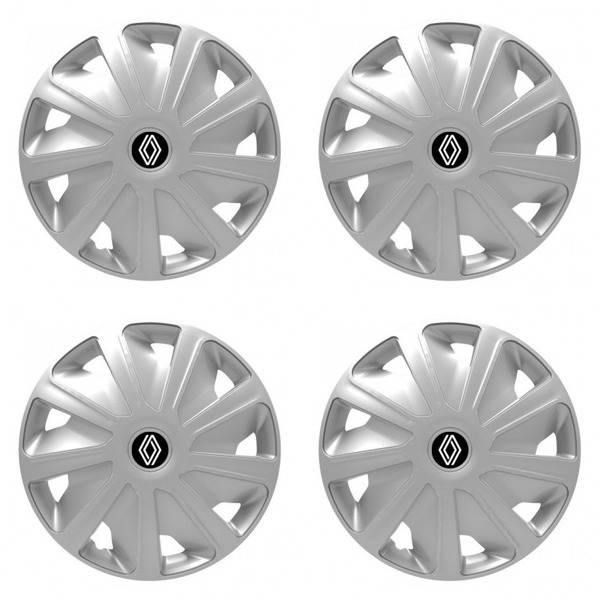 puklice pre  Renault (nové logo) pre dodávky 15 Craft silver