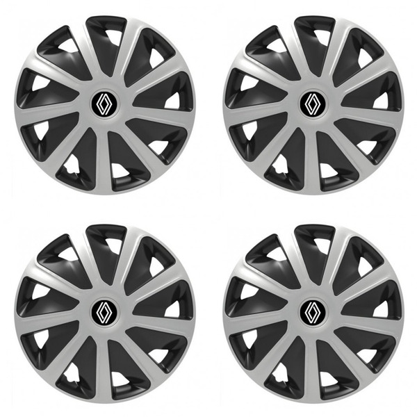 puklice pre  Renault (nové logo) pre dodávky 15 Craft silver and black