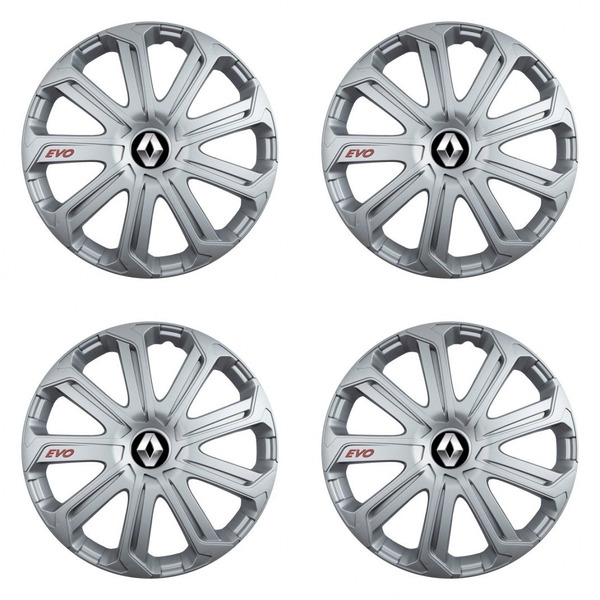 puklice pre Renault (staršie logo) 16 Evo silver