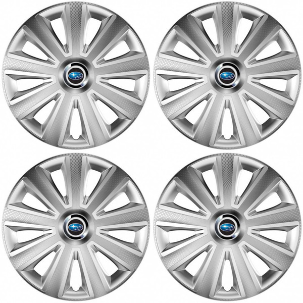 puklice pre  Subaru 14 Aviator carbon RC silver