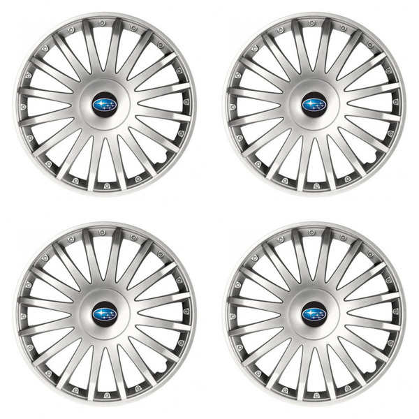 puklice pre  Subaru 16 CRYSTAL silver
