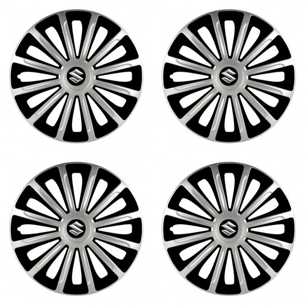 puklice pre  Suzuki 16 TREND silver and black