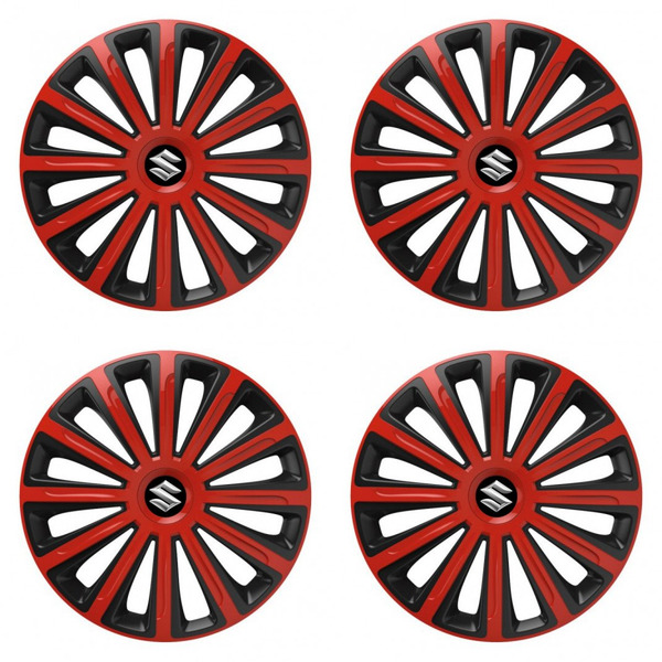 puklice pre  Suzuki 16 TREND red and black