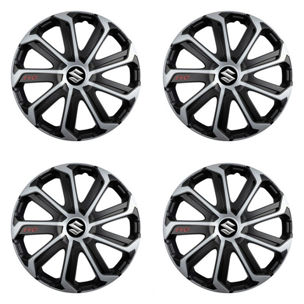 puklice pre  Suzuki 16 Evo black&silver