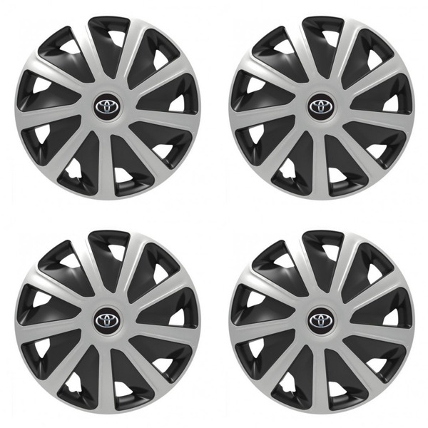 puklice pre  Toyota pre dodávky 16 Craft silver and black