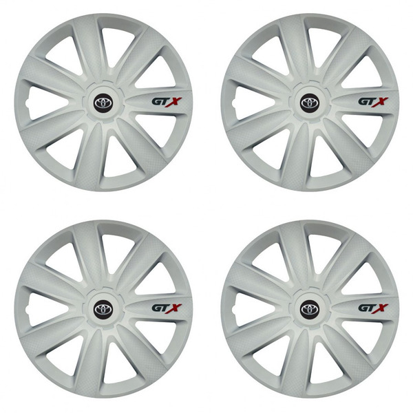puklice pre  Toyota 17 GTX carbon white