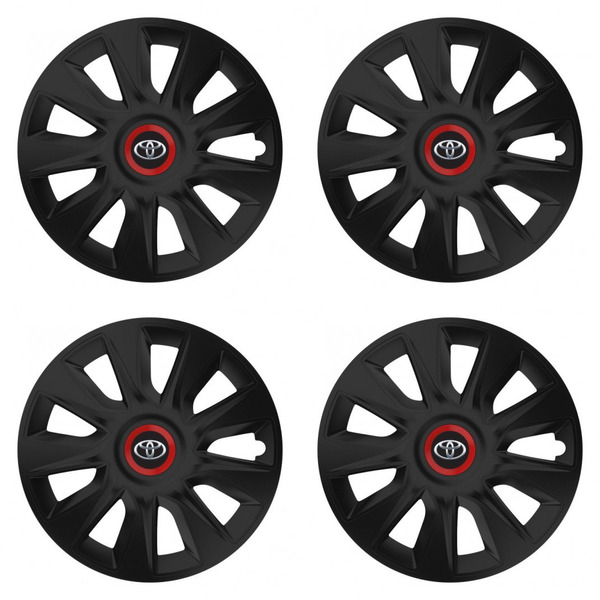 puklice pre  Toyota 17 STRATOS RR black