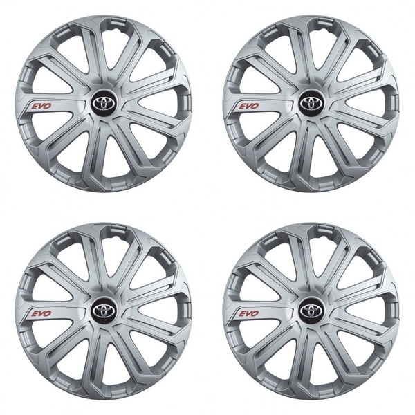 puklice pre  Toyota 16 Evo silver