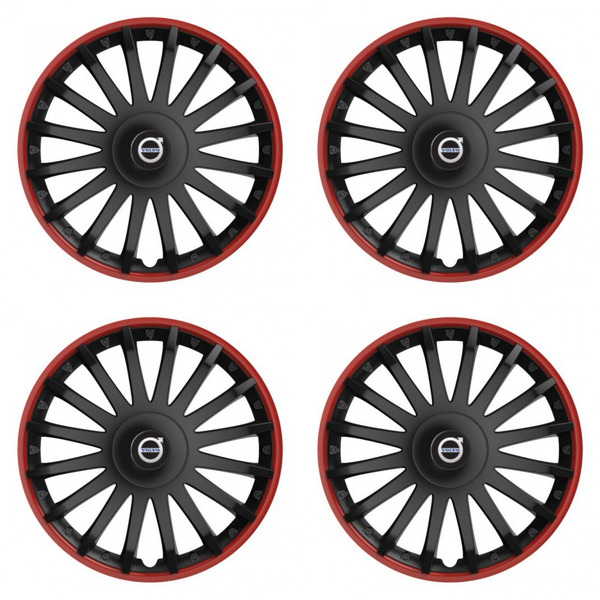 puklice pre  Volvo (čierne) 16 CRYSTAL RO black