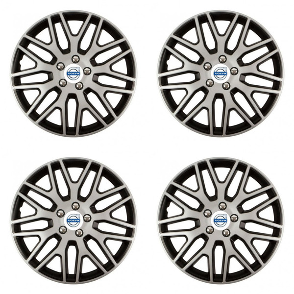 puklice pre  Volvo (biele) 16 Dakar NC silver and black