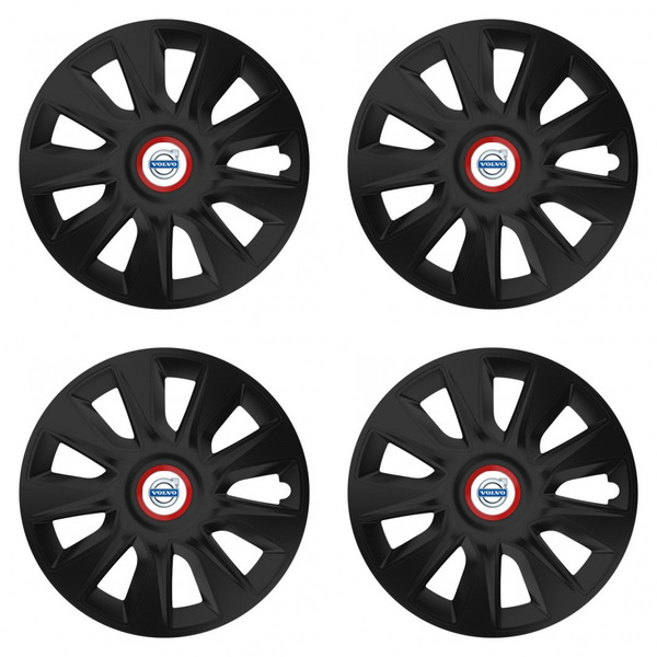puklice pre  Volvo (biele) 15 STRATOS RR black