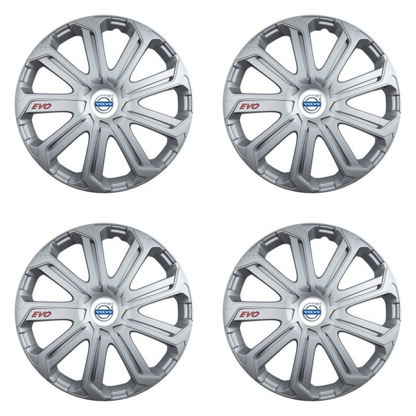 puklice pre Volvo (biele) 15 Evo silver