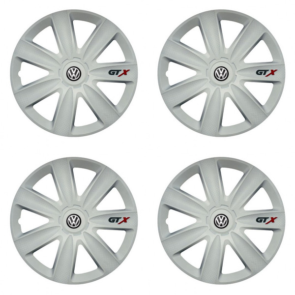 puklice pre  VW (čierne) 14 GTX carbon white