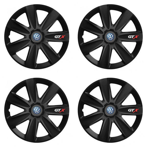 puklice pre  VW (modré) 16 GTX CARBON black