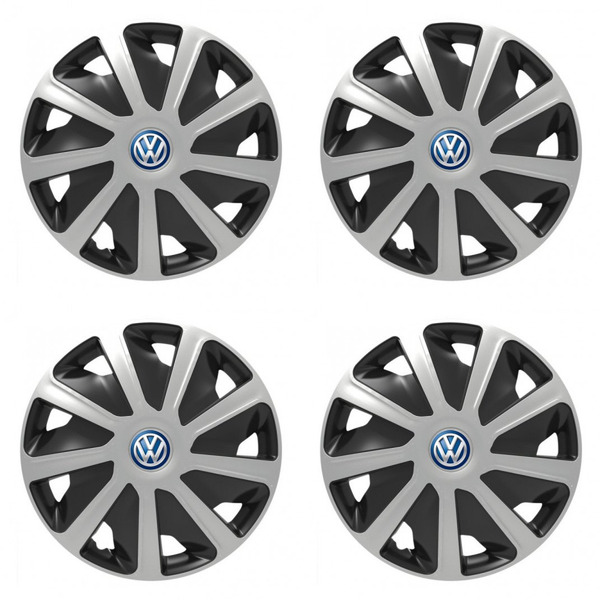 puklice pre  VW (modré) pre dodávky 15 Craft silver and black