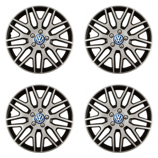 puklice pre  VW (modré) 16 Dakar NC silver and black