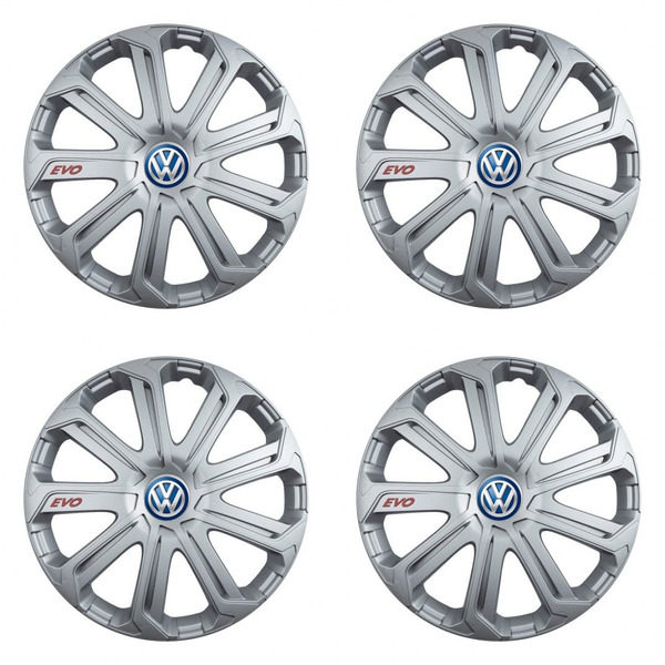 puklice pre  VW (modré) 16 Evo silver
