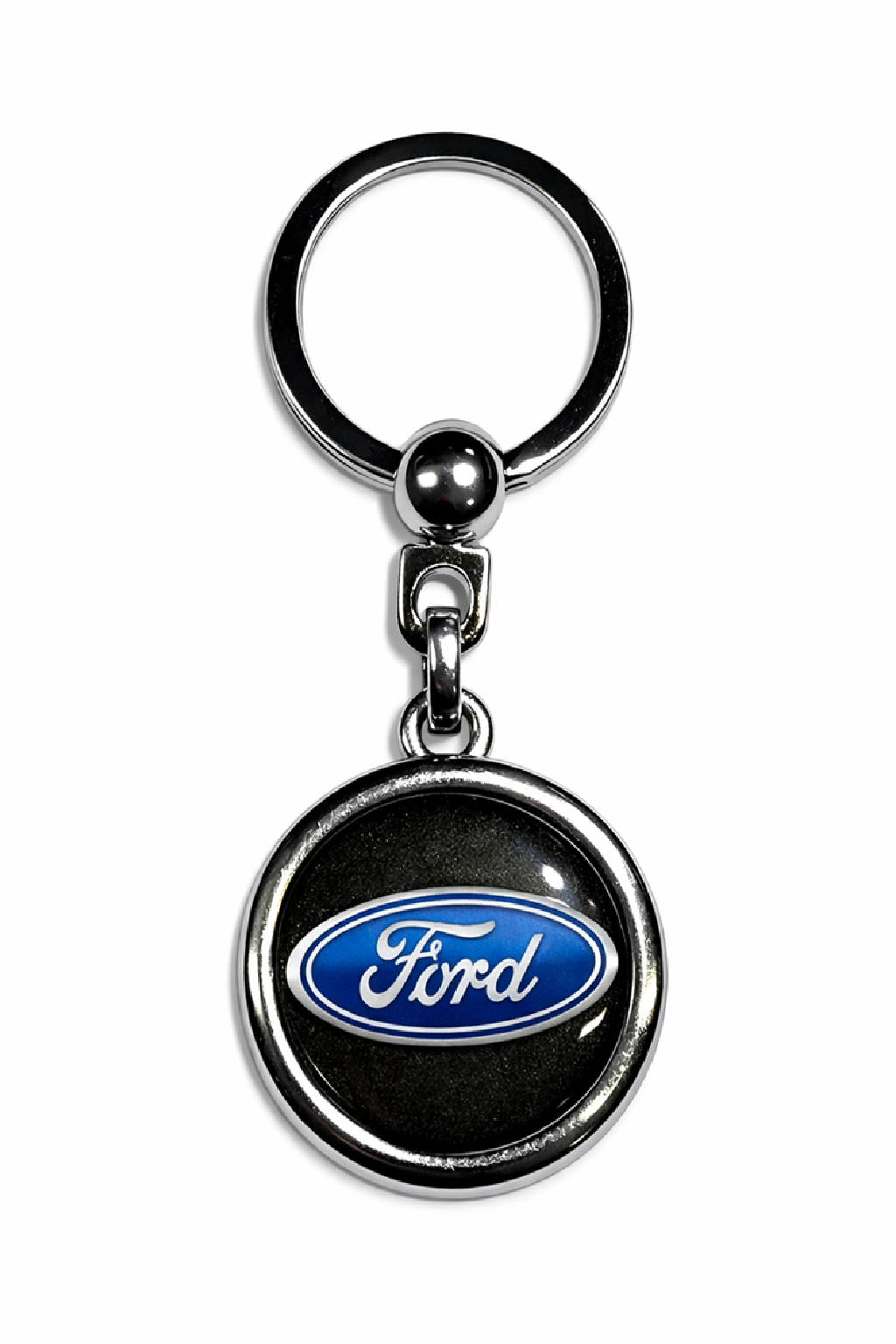 Kľúčenka živicová Ford čierna okrúhla